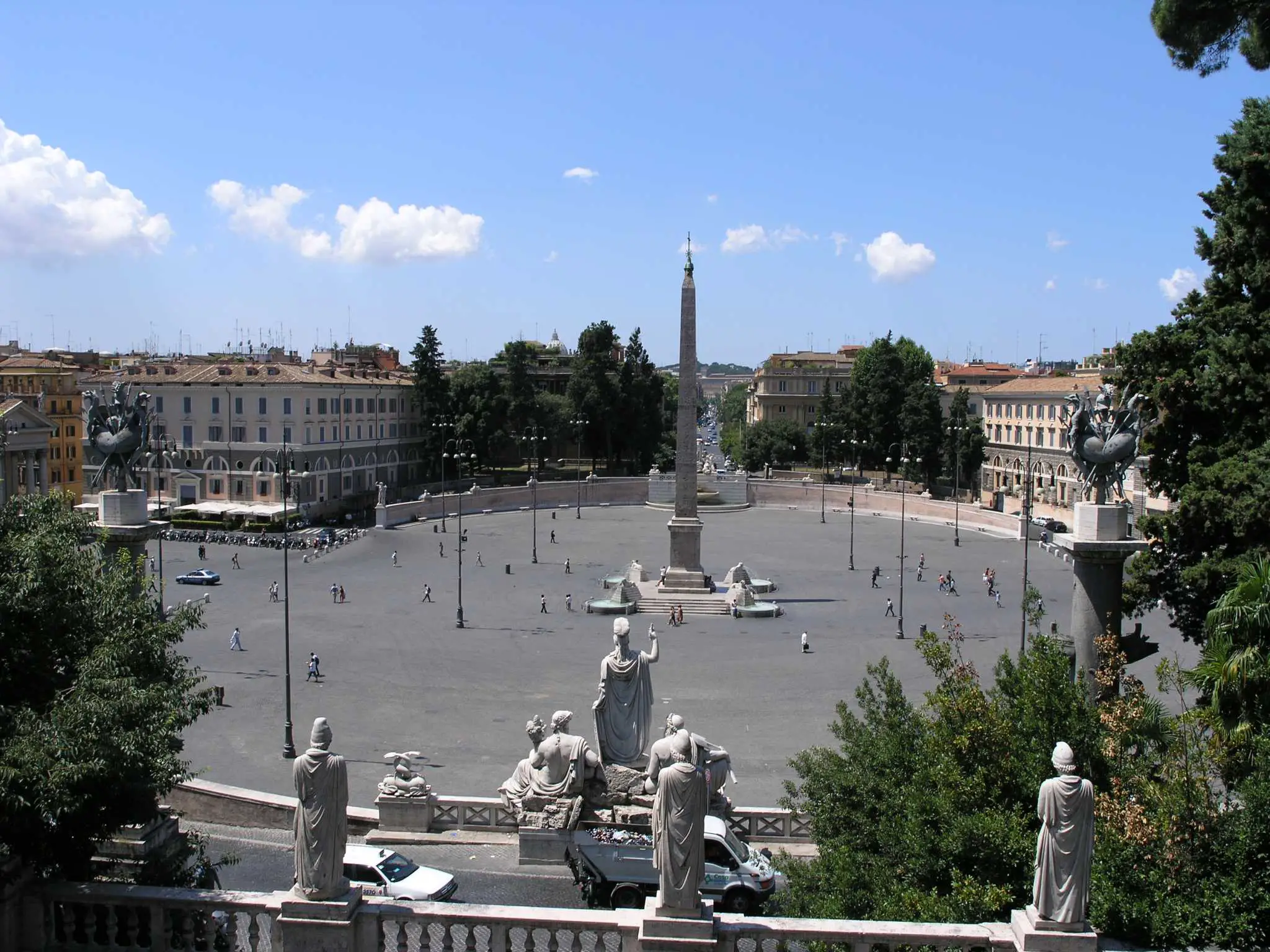 Piazza del Popolo, Roma, Italia. Sursa foto: wikipedia.org