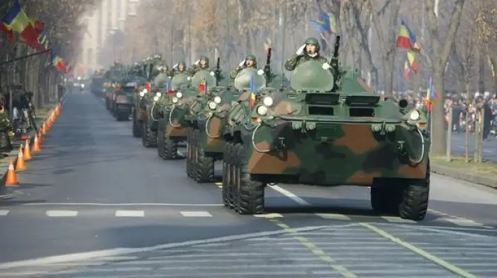 Parada militara. Sursa foto: romaniatv.ro